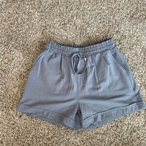 Women's Blue-Gray Casual Shorts